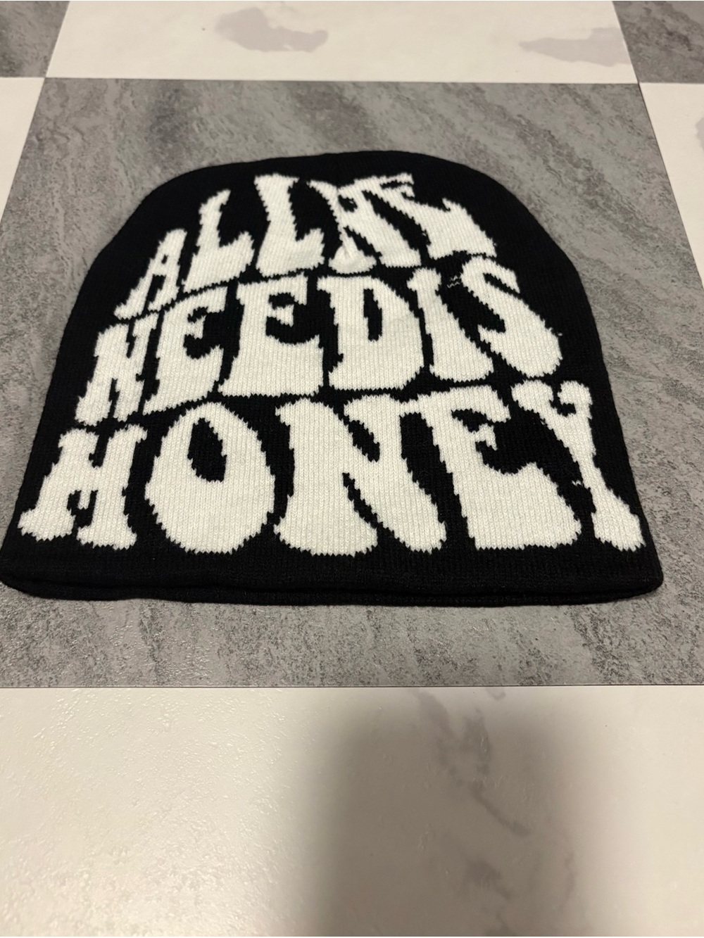 Black Designer Beanie
